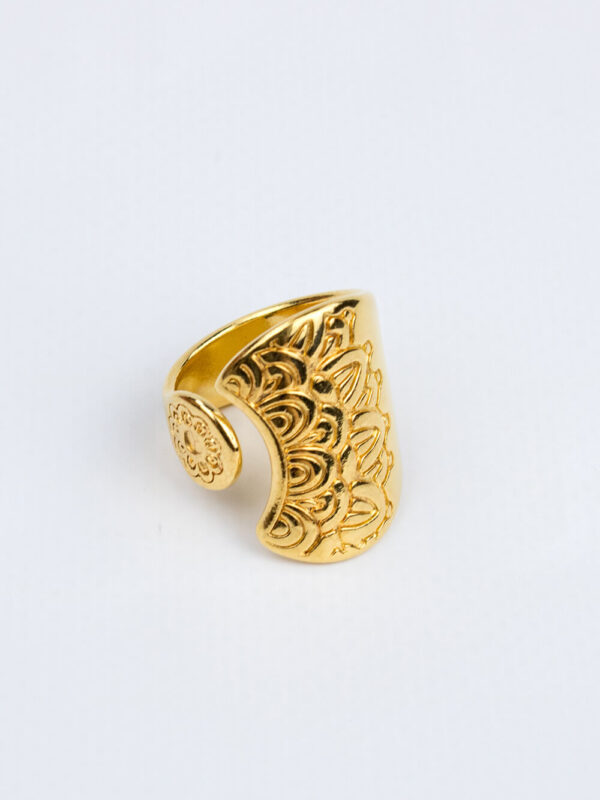 Δαχτυλίδι Ethnic Mandala Χρυσό