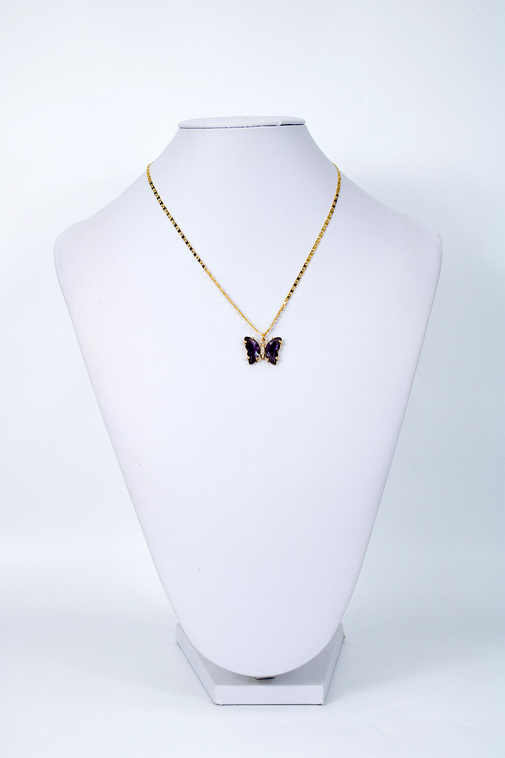Κολιέ Butterfly effect dark blue